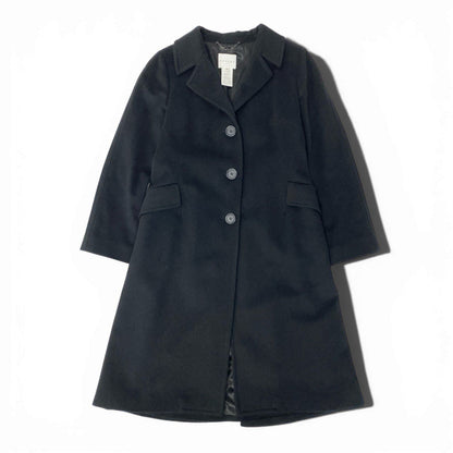 Celine Vintage Long Chesterfield Wool Coat Black — view 2