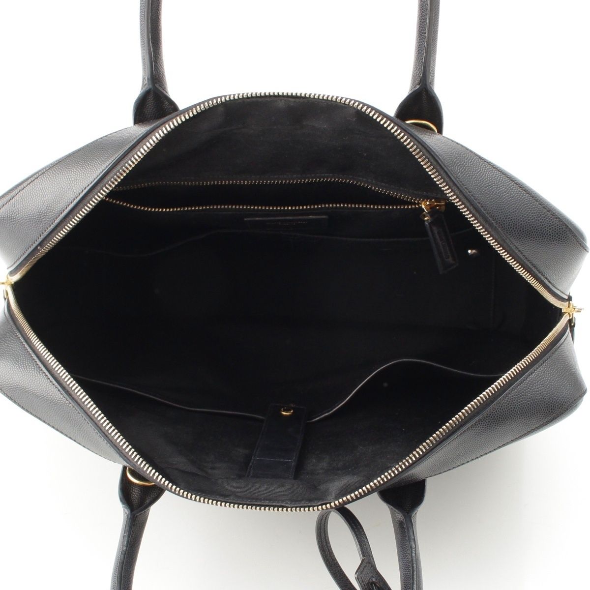 Saint Laurent Classic Museum Leather Business Tote Black — view 6