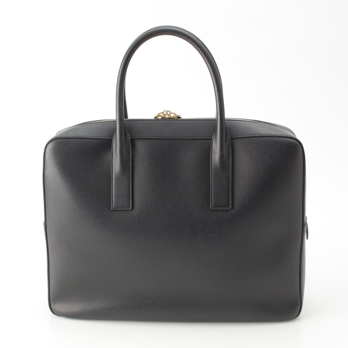 Saint Laurent Classic Museum Leather Business Tote Black — view 4