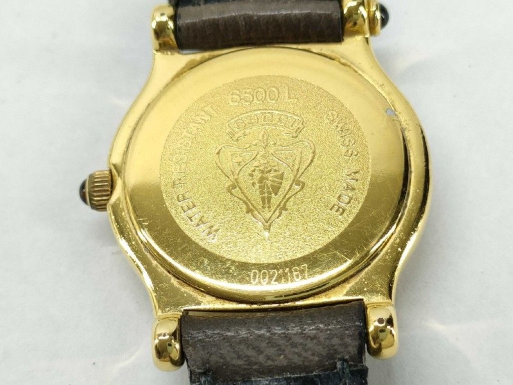 Gucci Watch Gold Brown Stainless Steel Leather — view 6