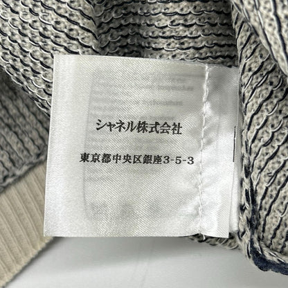 Chanel Blue Cashmere Cotton Sleeveless Knit Sweater 34 — view 5