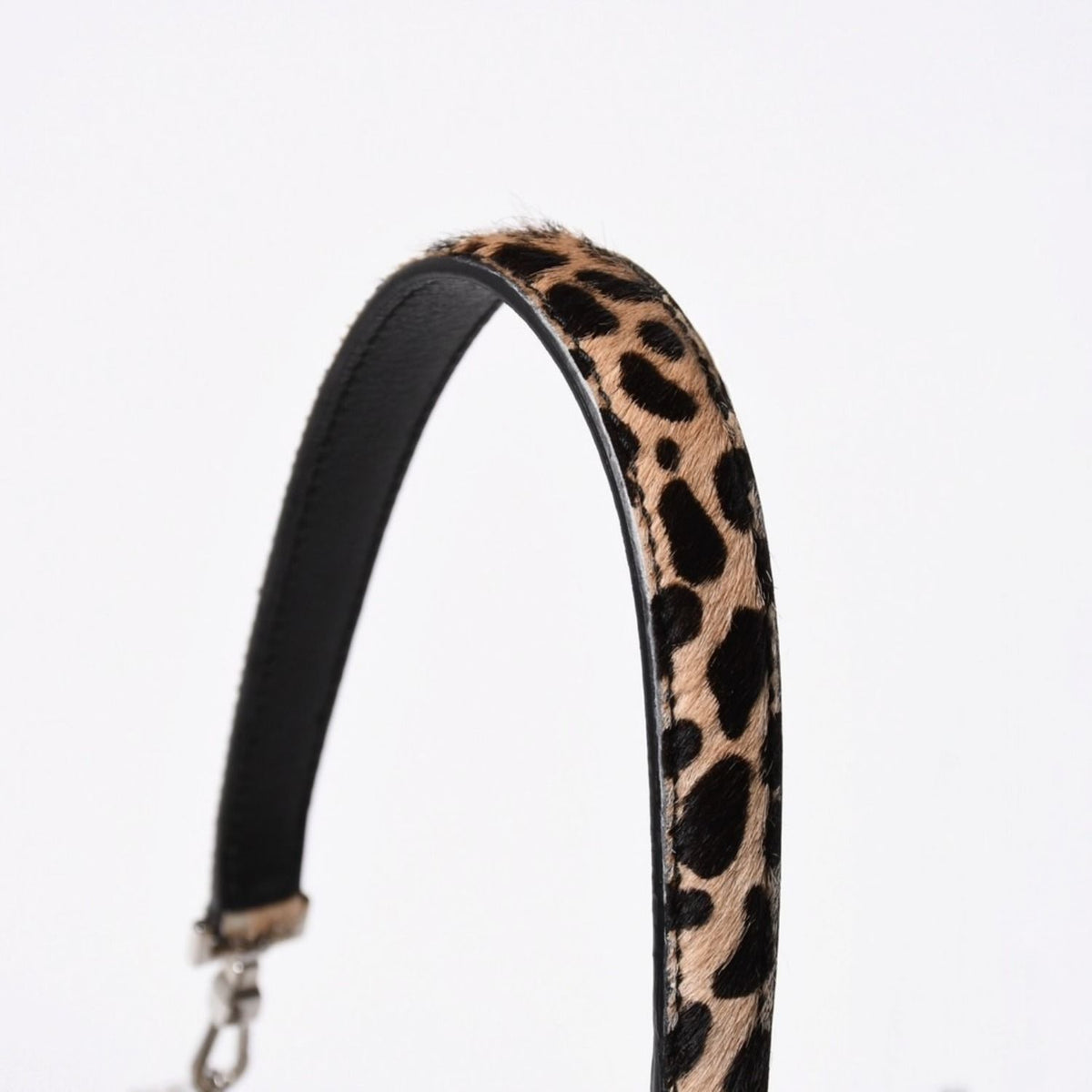 Cartier Panthere 2-Way Bag Calf Hair Leopard Leather Brown Silver — view 7