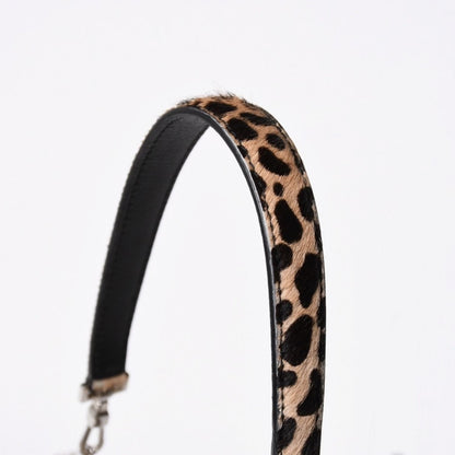 Cartier Panthere 2-Way Bag Calf Hair Leopard Leather Brown Silver — view 7