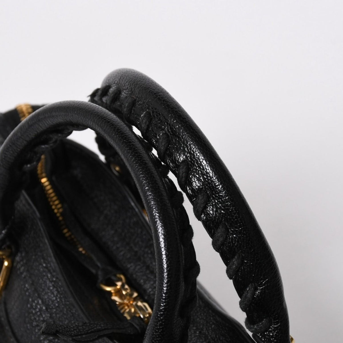 Balenciaga Classic Metallic Edge Mini City 2-Way Bag Leather Black — view 5