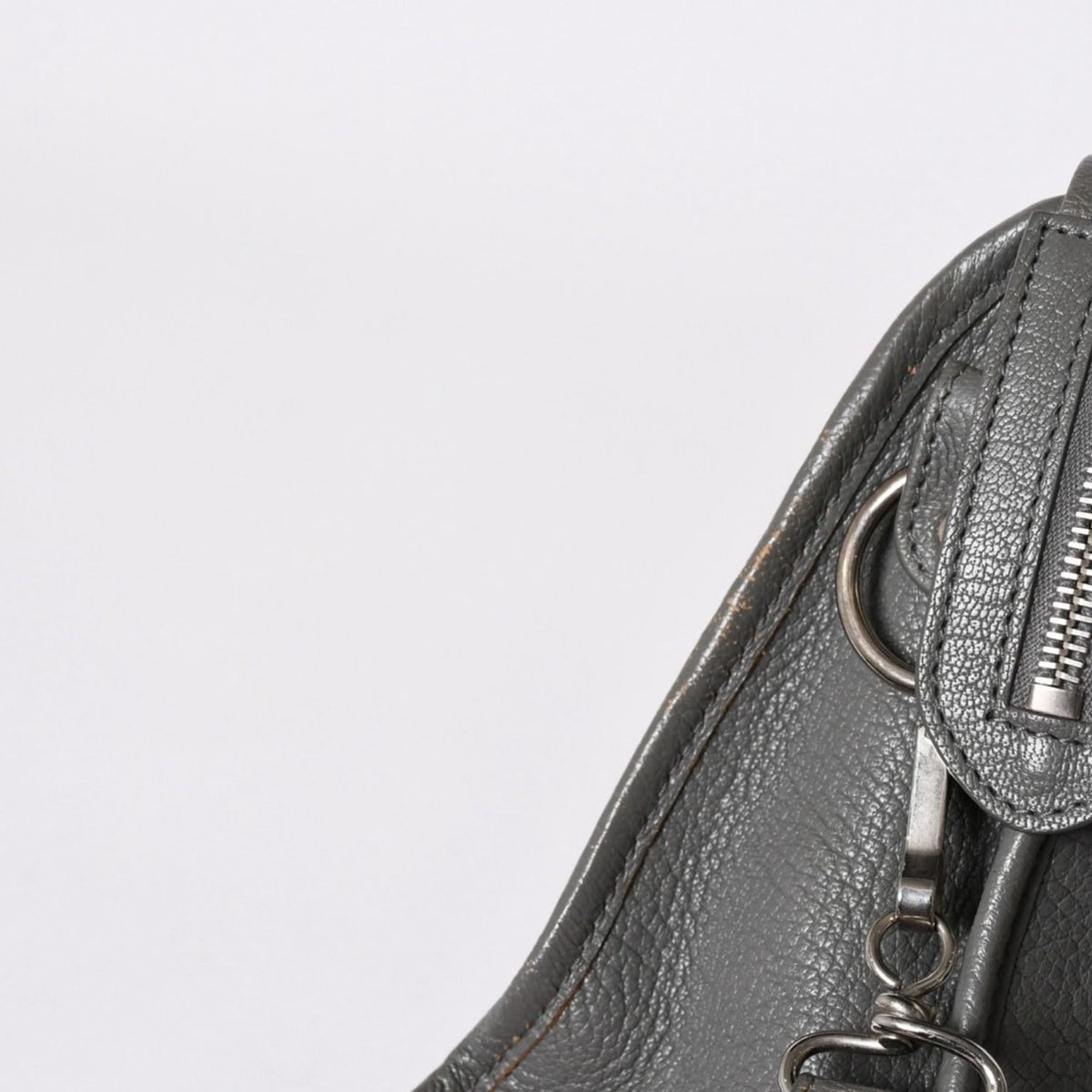 Balenciaga Metallic Edge City Handbag 2-Way Leather Gray Gold — view 5