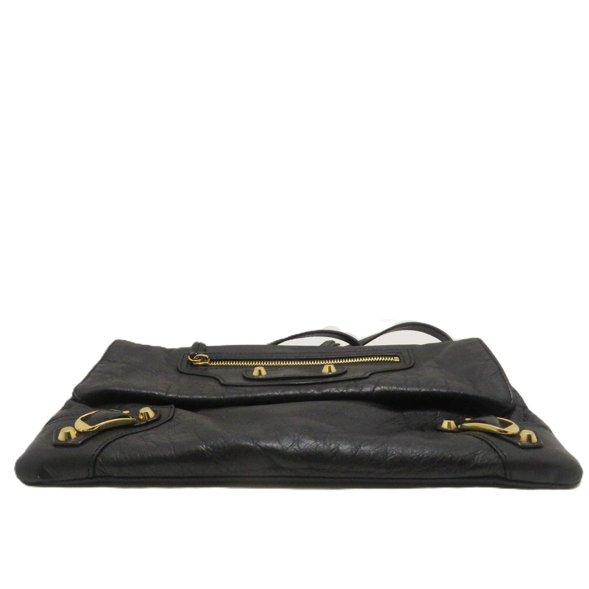 Balenciaga Classic Envelope Black Leather Shoulder Bag — view 5
