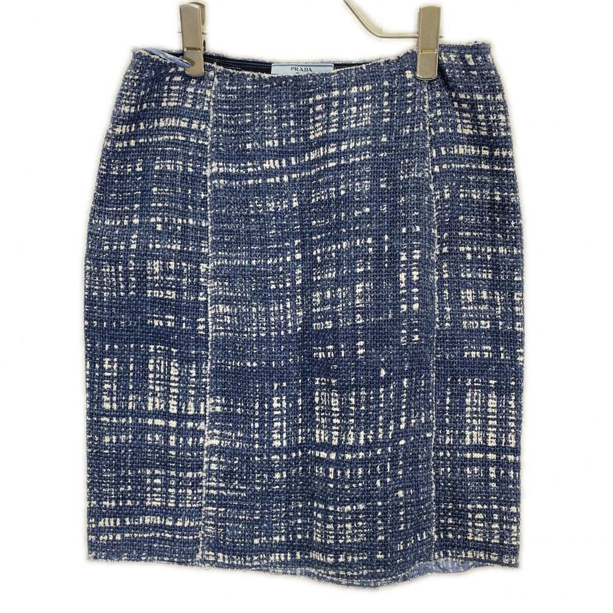Prada Tweed Collarless Jacket Skirt Set — view 5