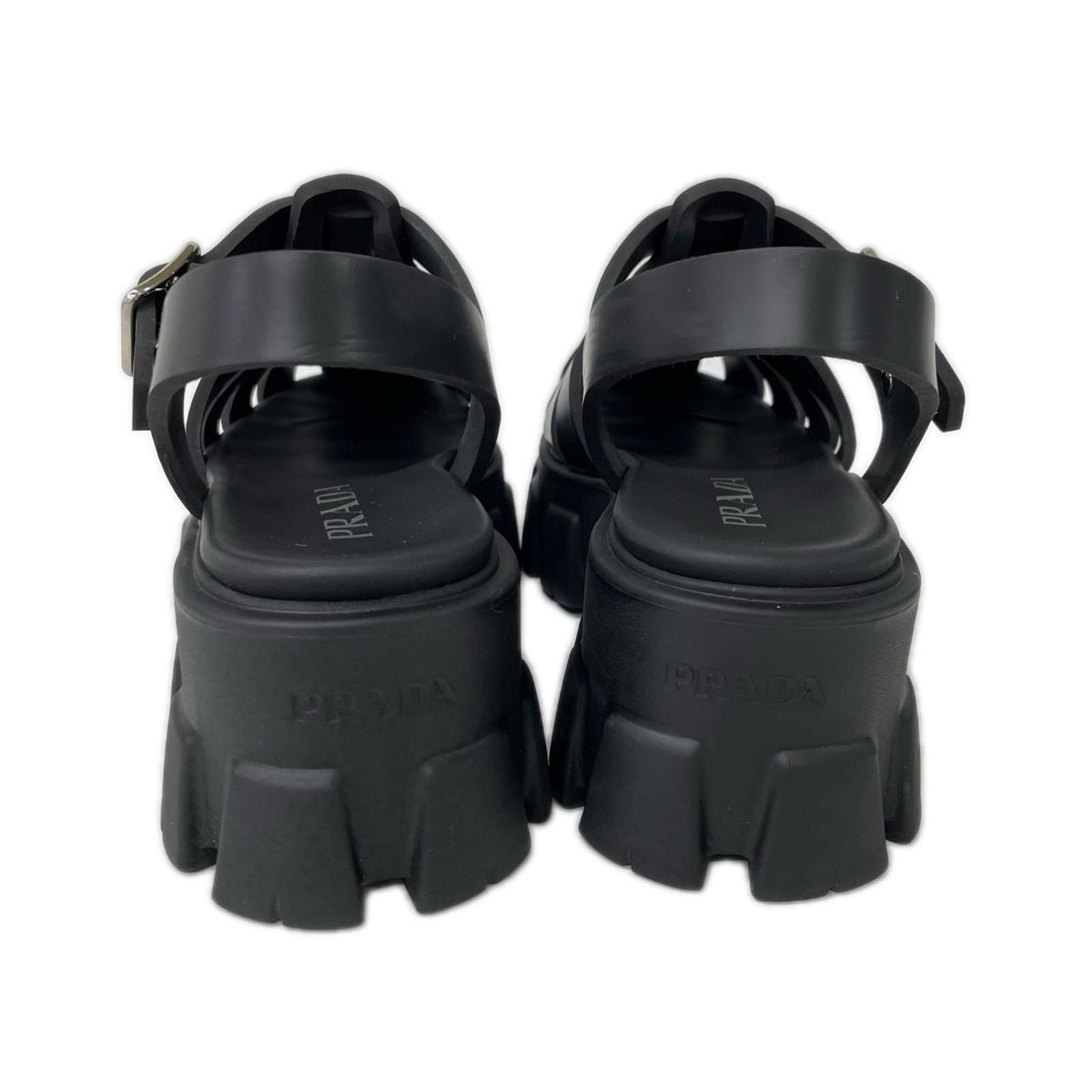 Prada Monolith Rubber Sandals — view 3