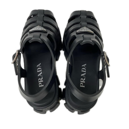 Prada Monolith Rubber Sandals — view 6