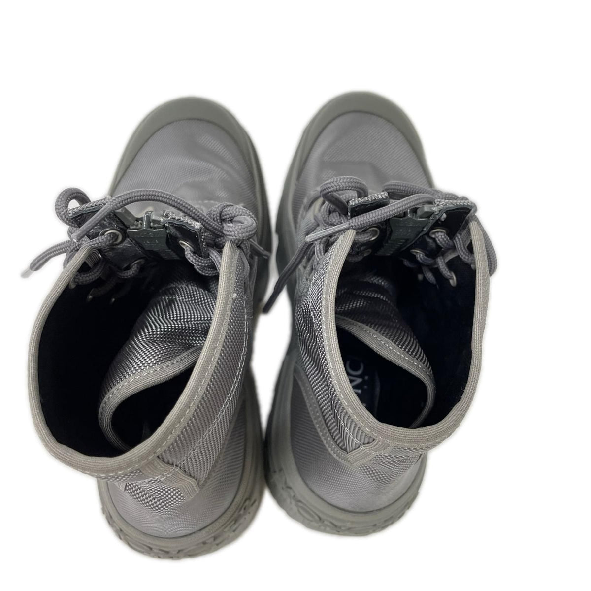 Moncler Genius Hyke Desertyx Ankle Boots Back Logo Mesh Rubber Lace-up — view 6