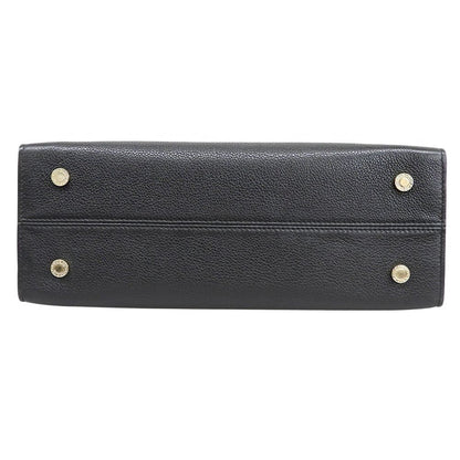 Bvlgari Alba All Leather Handbag Black — view 4