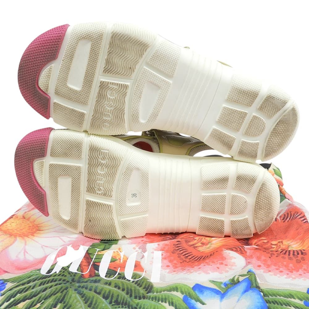 Gucci Mesh Velcro Sandals Shoes Multicolor — view 2