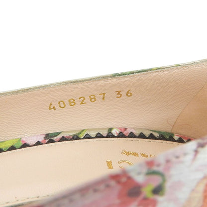 Gucci Blooms Floral Heels Pumps Shoes Multicolor — view 6