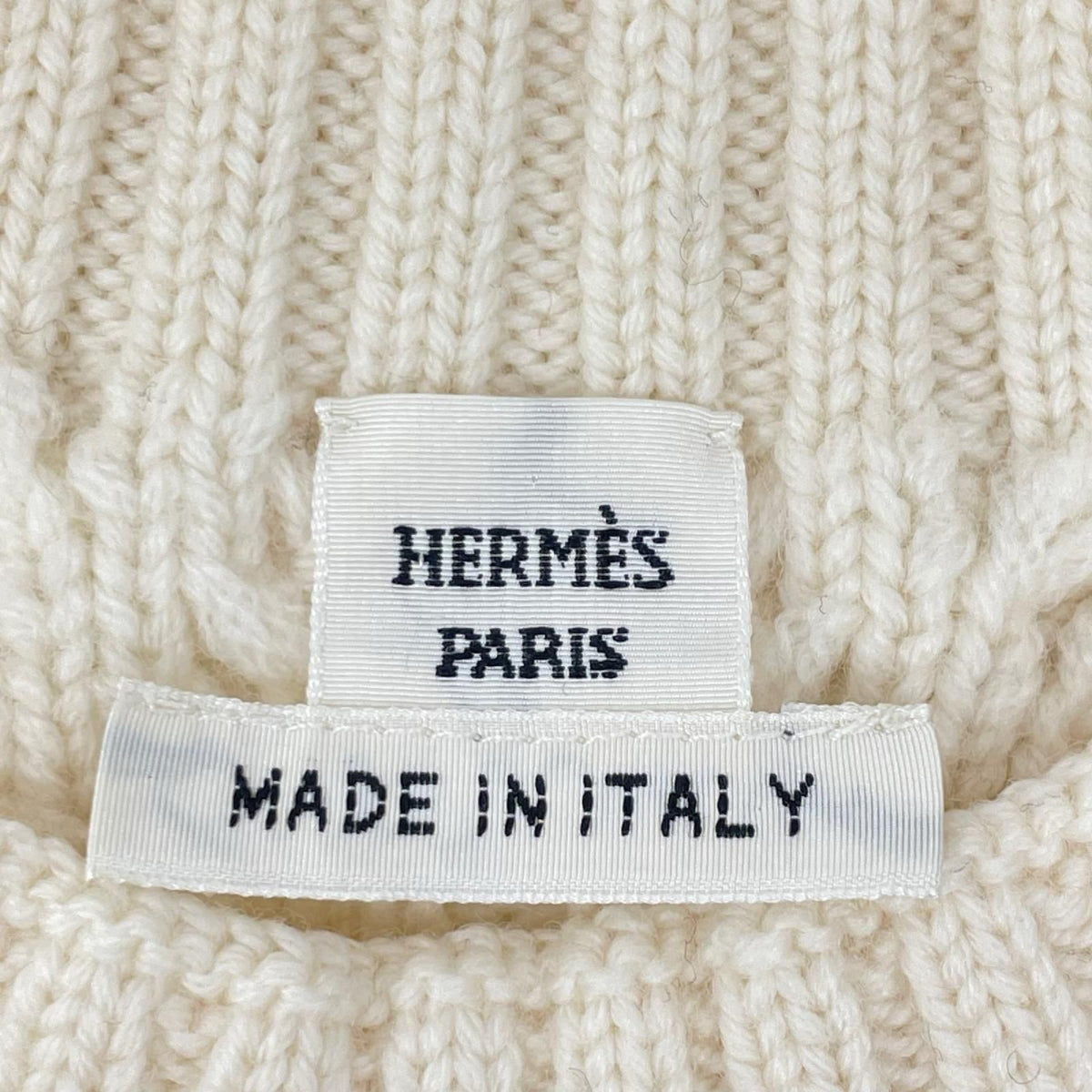Hermes Cashmere Turtleneck Aran Knit Sweater 36 — view 3