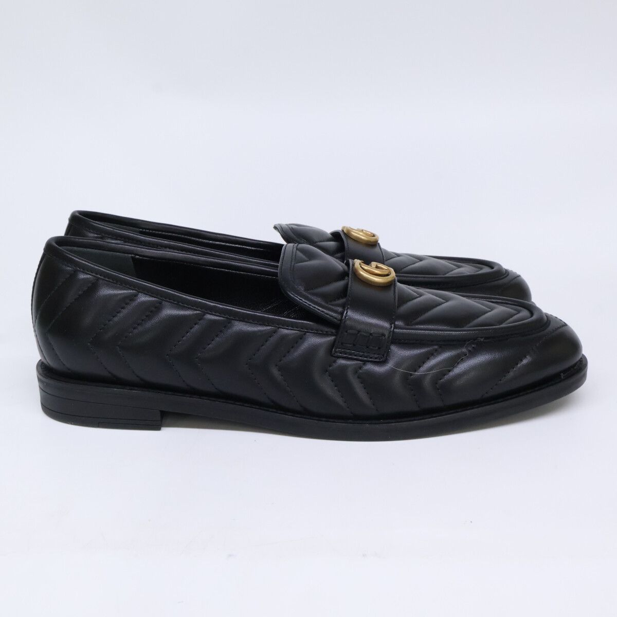 Gucci GG Marmont Leather Quilted Loafers — view 5