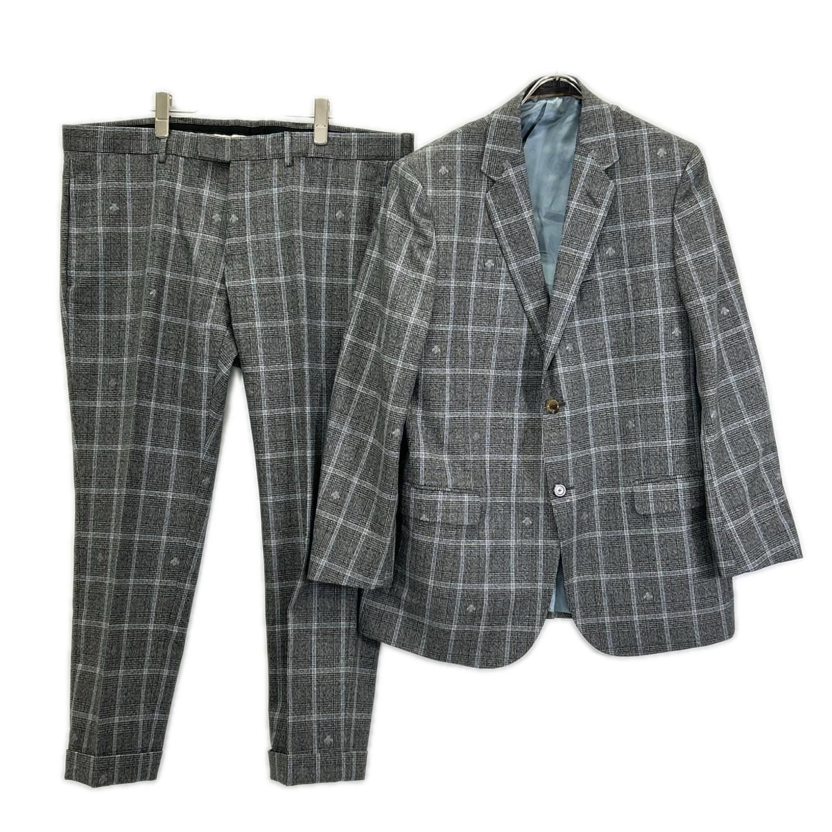 Gucci Gray Bee Check Suit Set 54