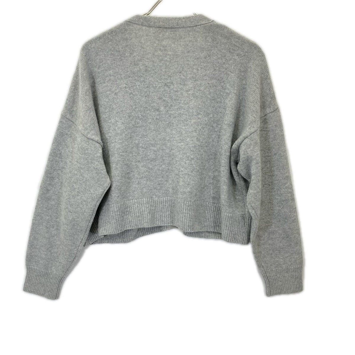 Celine Gray Hedi Slimane Era Cashmere Gourmette Cardigan — view 2