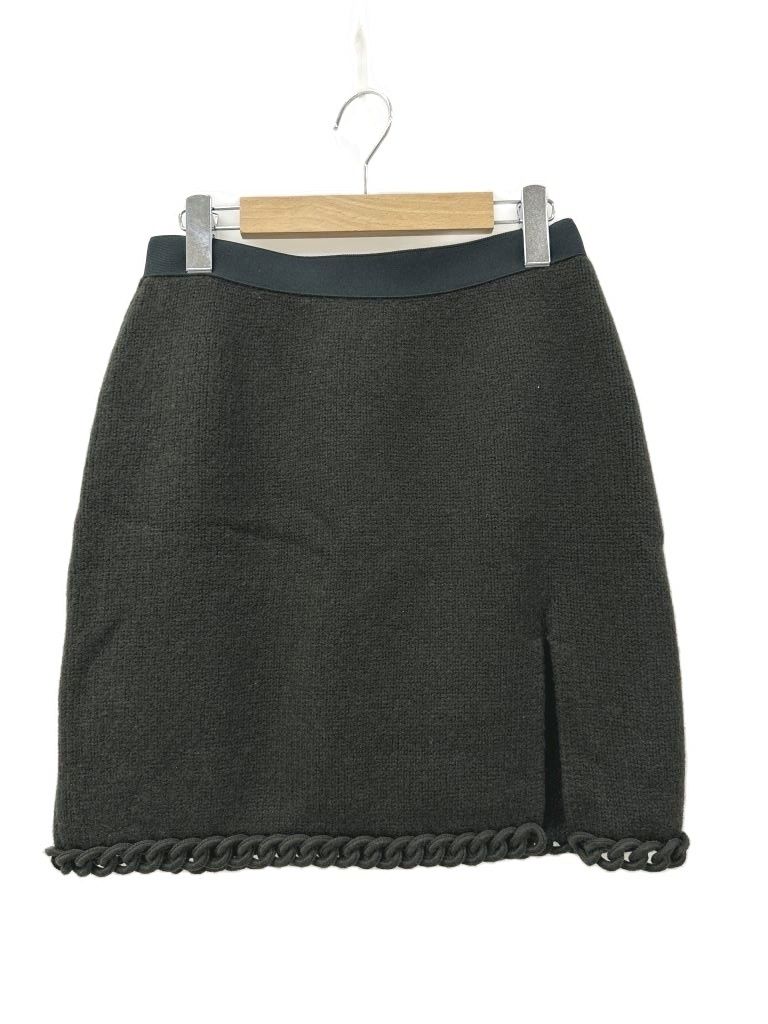 Bottega Veneta Acid Green Wool Mini Skirt Knit