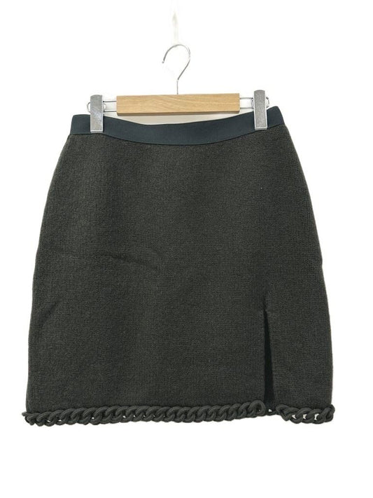 Bottega Veneta Acid Green Wool Mini Skirt Knit