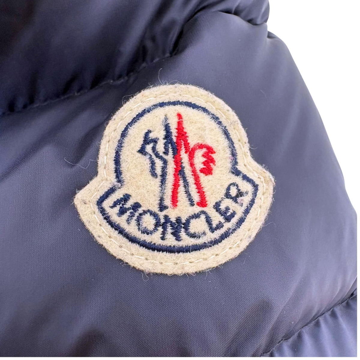 Moncler Hermine Down Coat Nylon Navy 00 — view 8