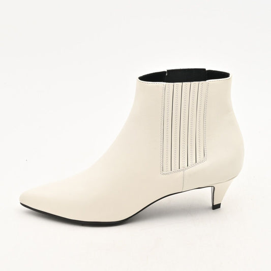 Celine Short Boots White Side Gore Leather