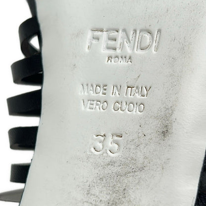 Fendi Sandals White Leather — view 6
