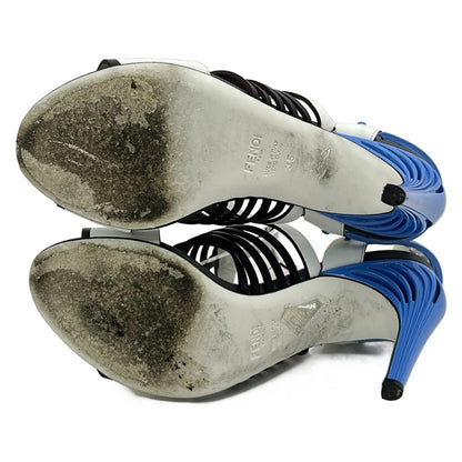 Fendi Sandals White Leather — view 4