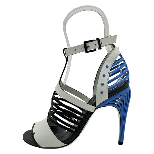 Fendi Sandals White Leather