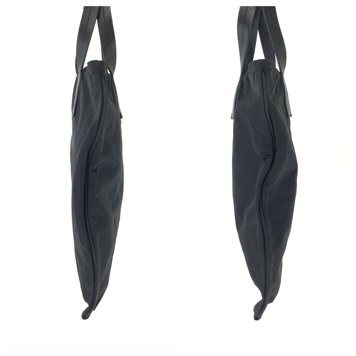 Prada Tessuto Black Silver Nylon Tote — view 8