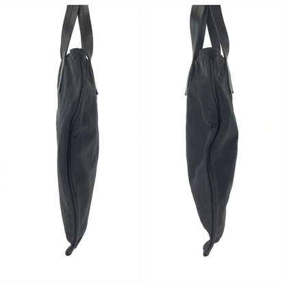 Prada Tessuto Black Silver Nylon Tote — view 8