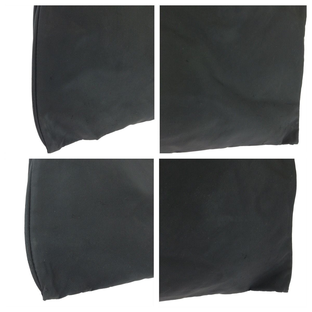 Prada Tessuto Black Silver Nylon Tote — view 5