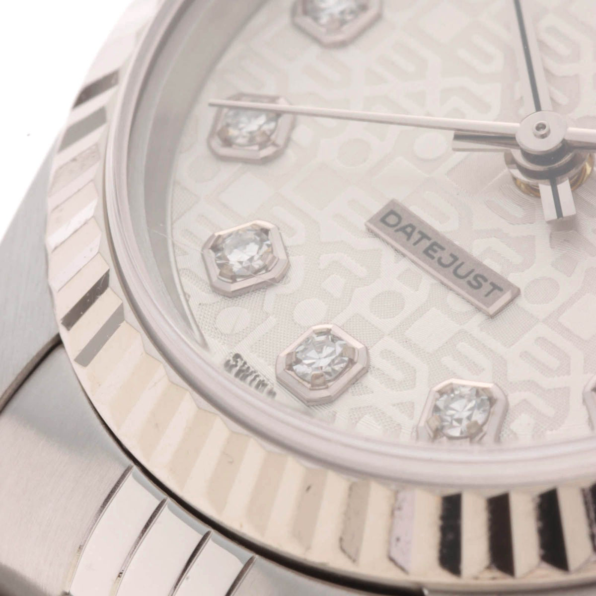 Rolex Datejust 26 Watch Stainless Steel 18k White Gold Diamond Silver Jubilee — view 7