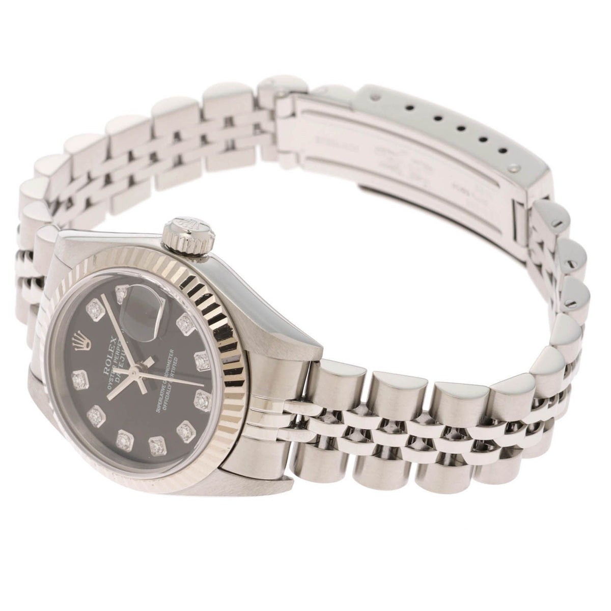 Rolex Datejust Watch Stainless Steel Black — view 3