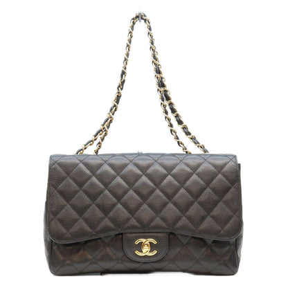 Chanel Black Caviar Single Maxi Quilted 30 Shoulder Bag