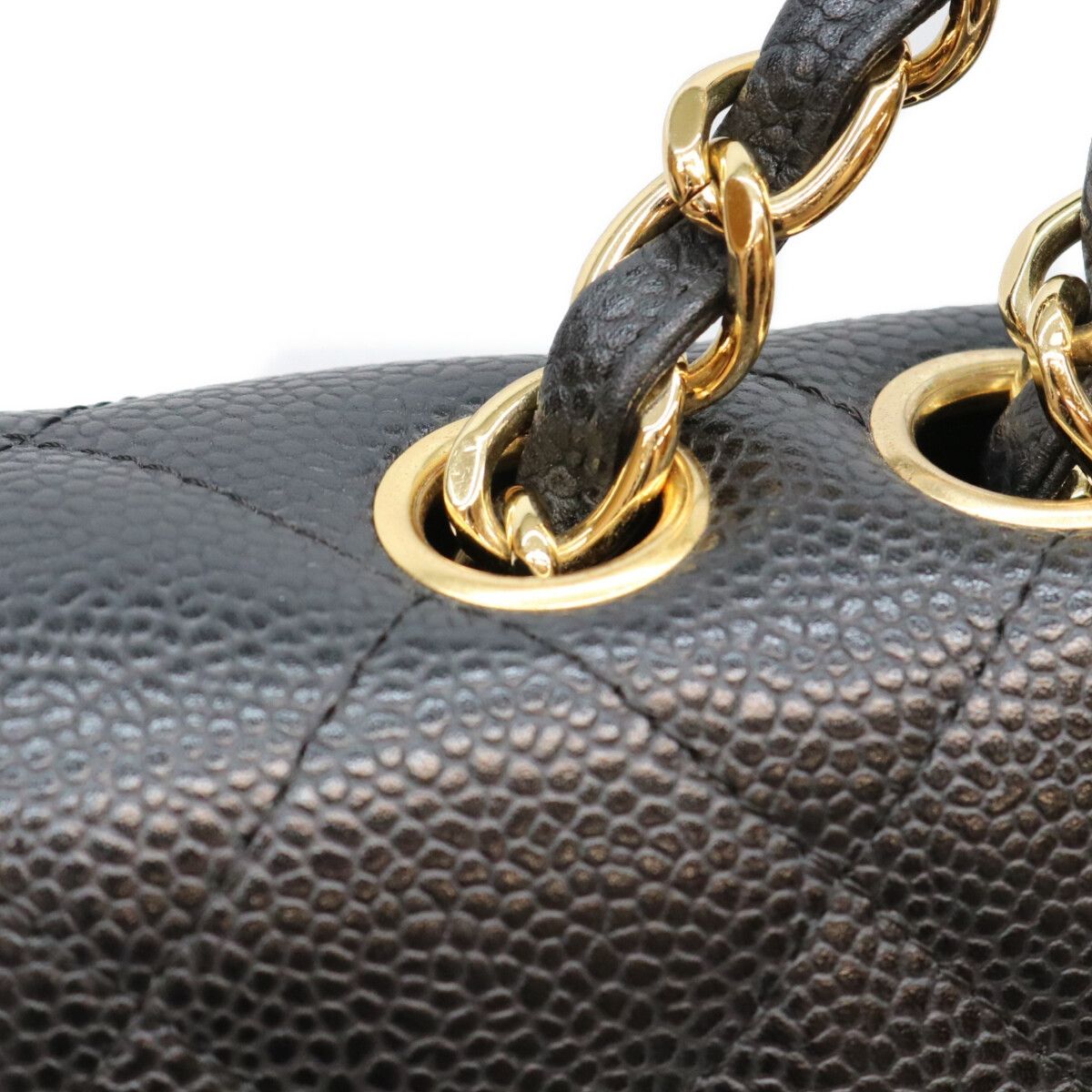 Chanel Black Caviar Single Maxi Quilted 30 Shoulder Bag — view 7