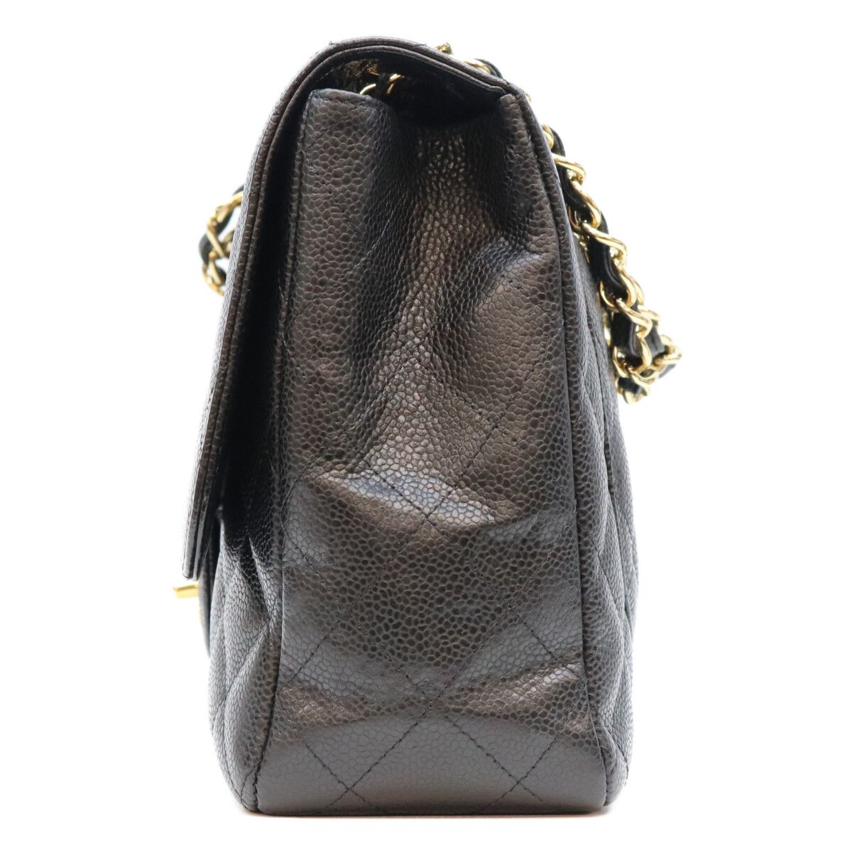 Chanel Black Caviar Single Maxi Quilted 30 Shoulder Bag — view 2