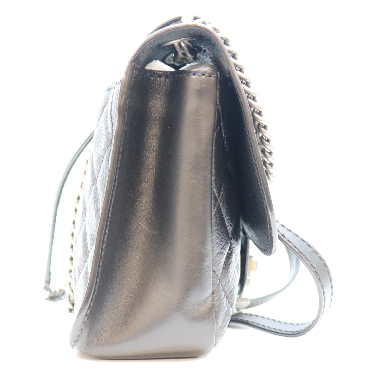 Chanel Black Calfskin S Paris Dallas Studs Buckle Flap Shoulder Bag — view 4