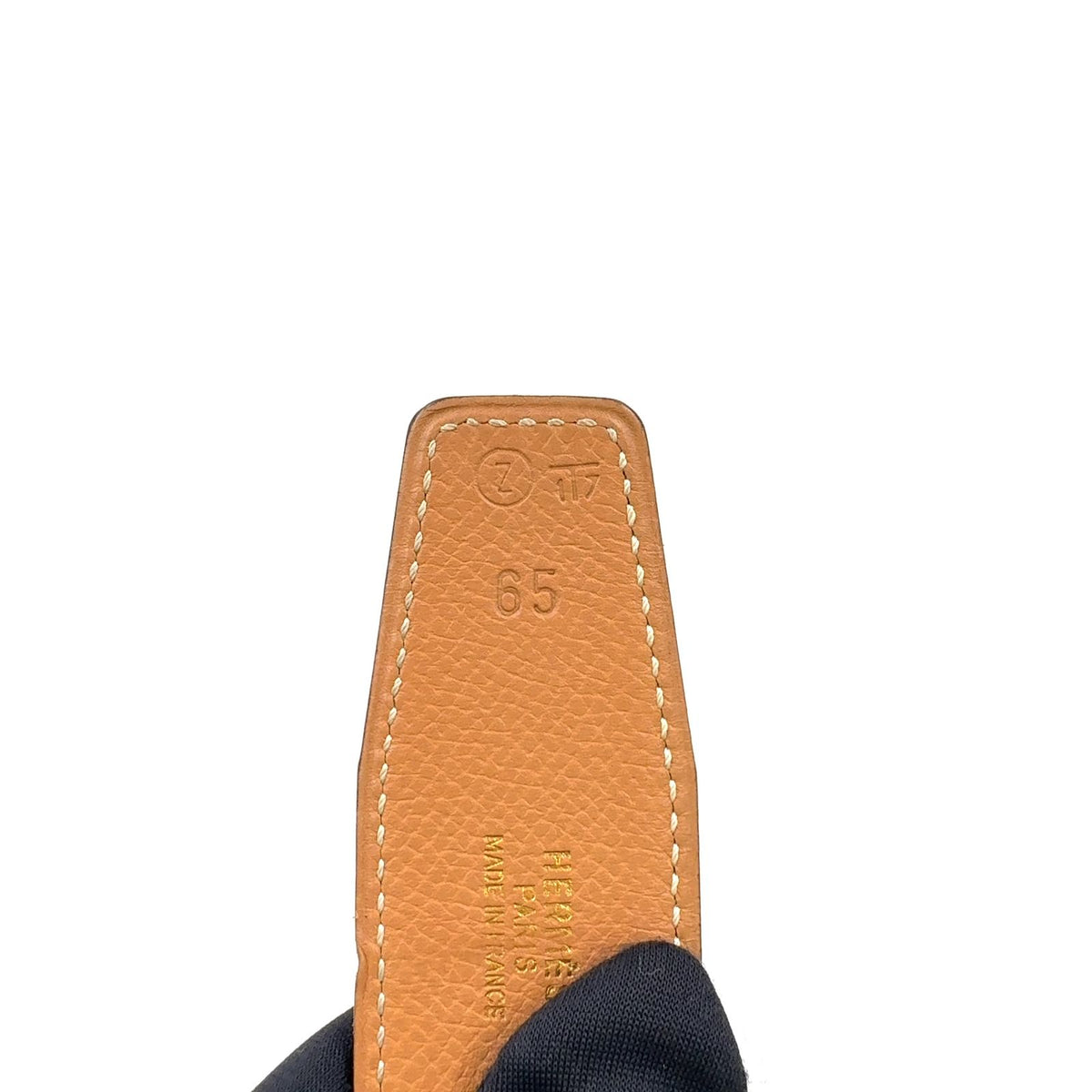 Hermes Constance H Belt Leather Black Gold — view 4