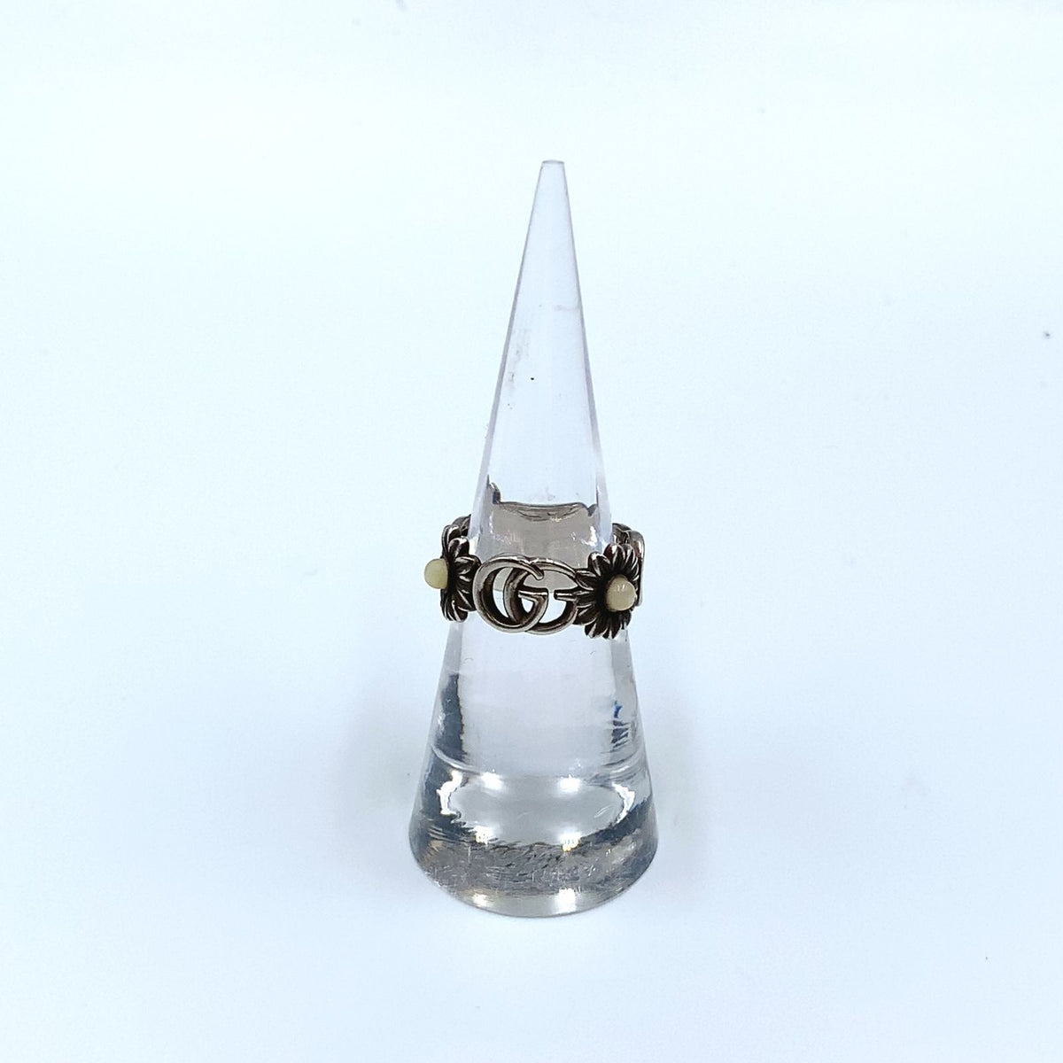 Gucci Double G Flower 925 Sterling Silver Ring — view 5