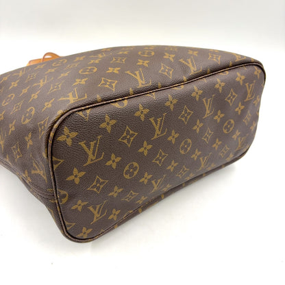 Louis Vuitton Neverfull MM Monogram Leather Brown Light Tote Gold — view 5