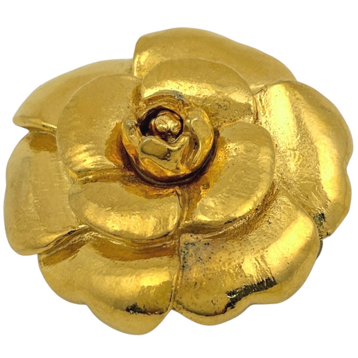 Chanel Brooch Camellia Gold Plated