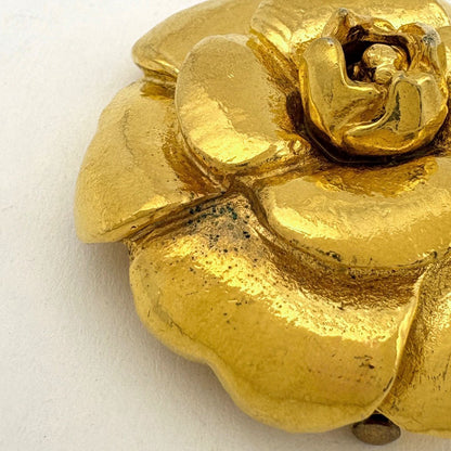 Chanel Brooch Camellia Gold Plated — view 5