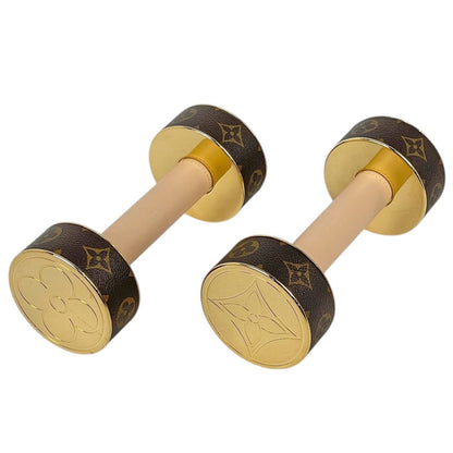 Louis Vuitton Alter Dumbbell Monogram Metal Brown Gold