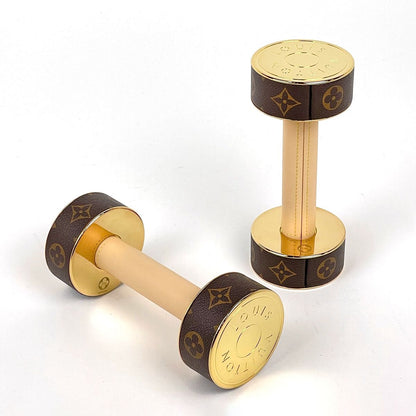 Louis Vuitton Alter Dumbbell Monogram Metal Brown Gold — view 2