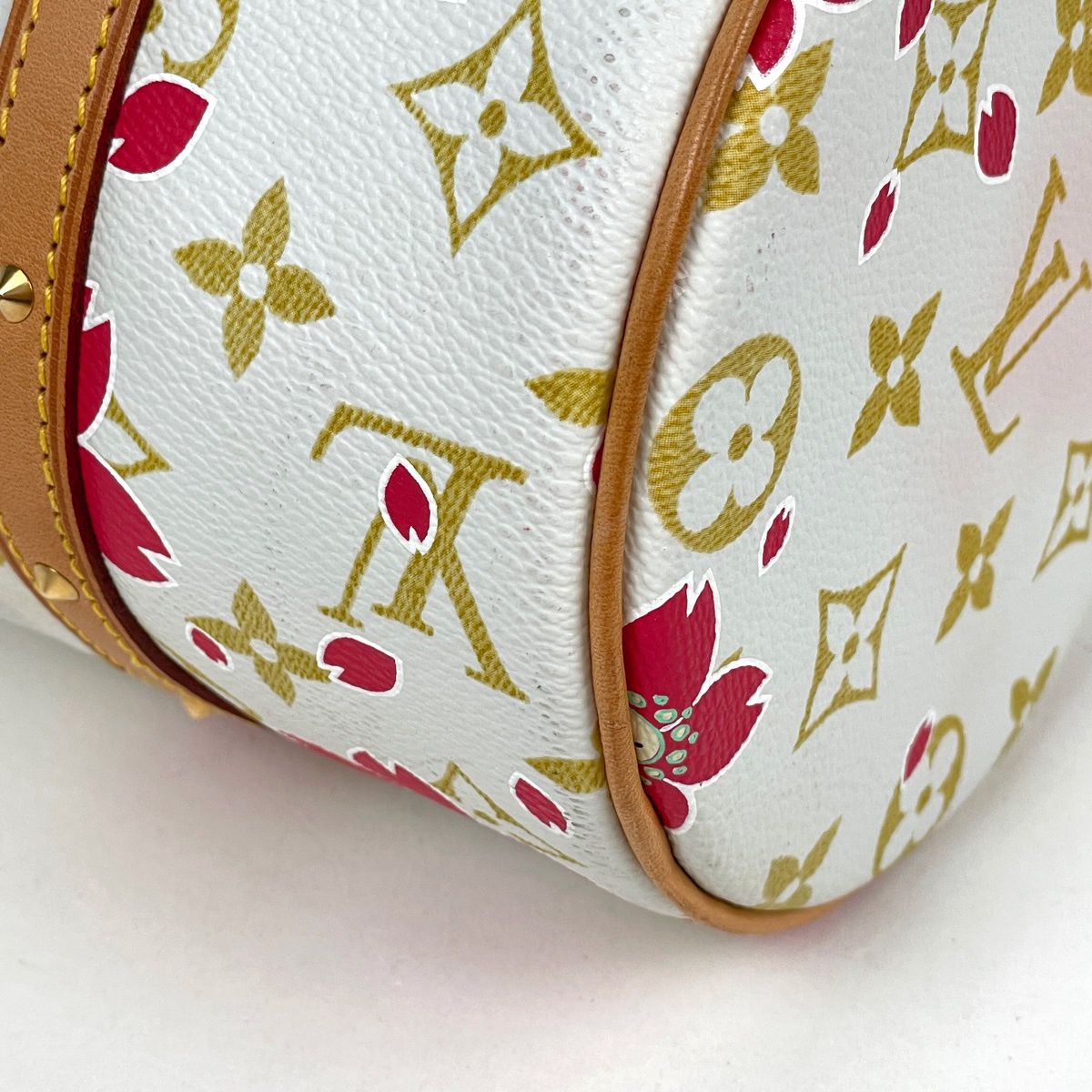 Louis Vuitton Papillon Handbag Ribbon Cherry Blossom Takashi Murakami Monogram — view 3