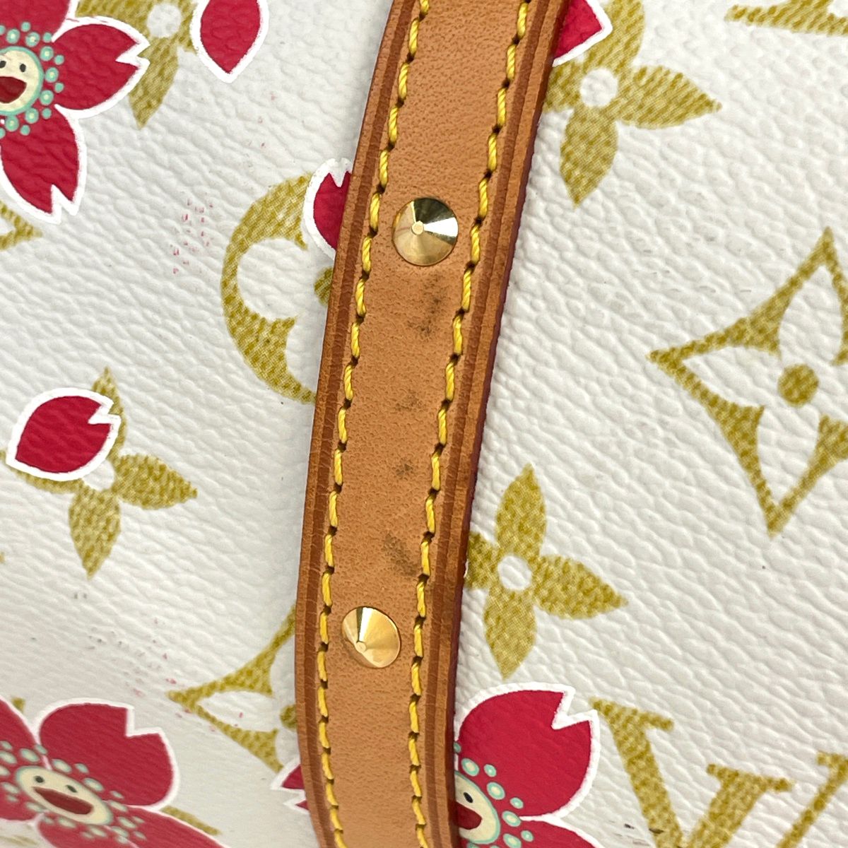 Louis Vuitton Papillon Handbag Ribbon Cherry Blossom Takashi Murakami Monogram — view 5