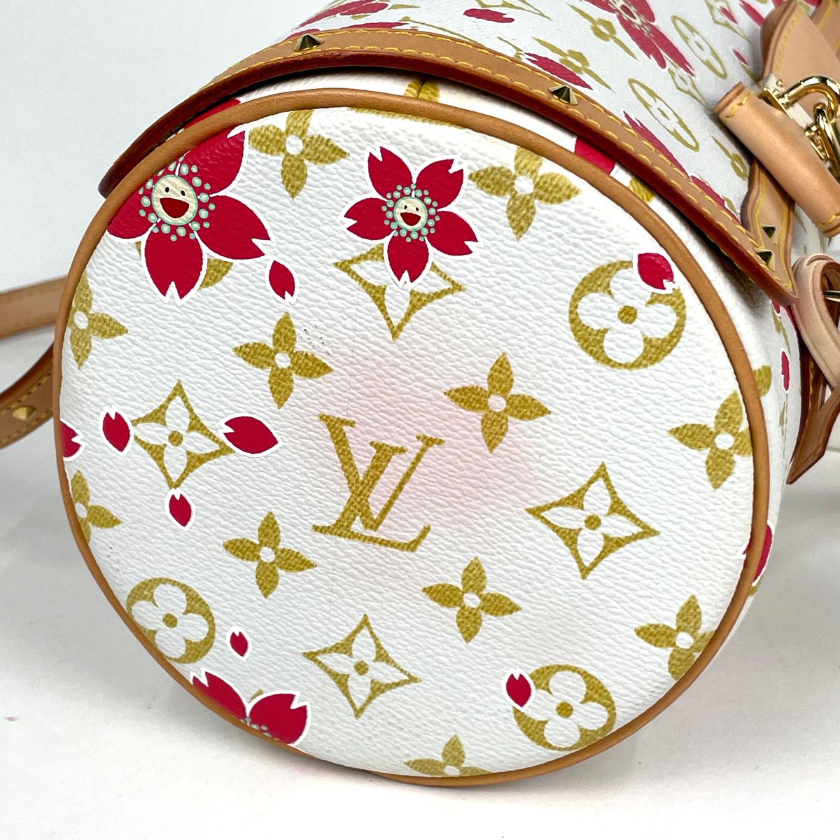 Louis Vuitton Papillon Handbag Ribbon Cherry Blossom Takashi Murakami Monogram — view 4