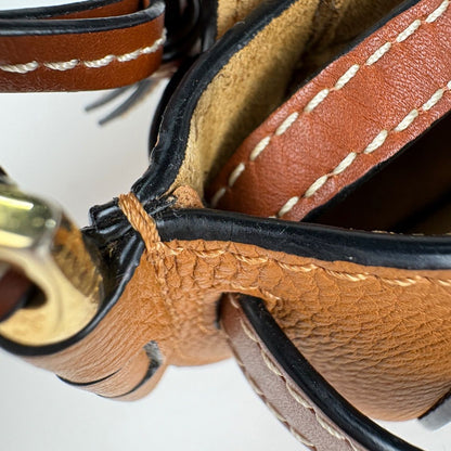 Loewe Gate Dual Shoulder Bag Mini Anagram Leather Brown — view 5