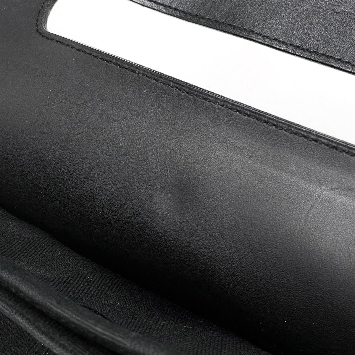 Hermes Valparaiso MM Handbag Toile Chevron Black — view 6