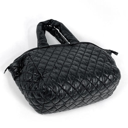 Chanel Handbag Coco Cocoon Mini Boston CC Logo Nylon Black — view 2